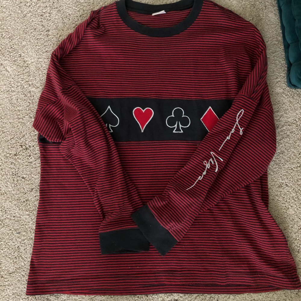 Urban Outfitters Longsleeve Cards Tee